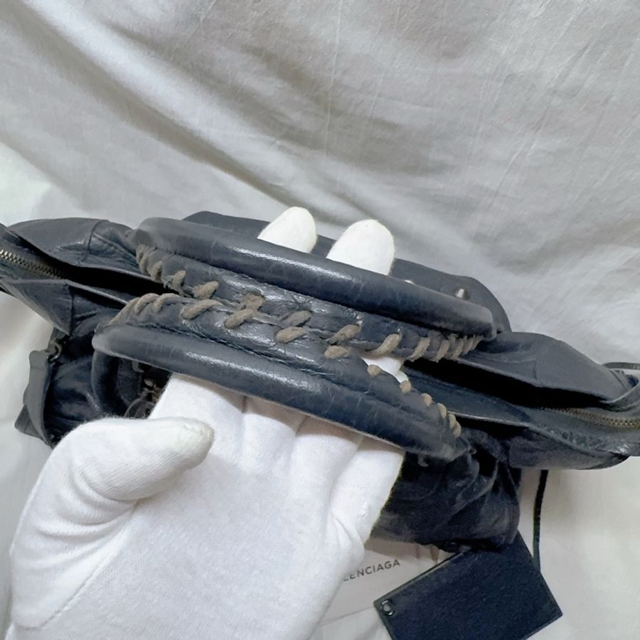 Balenciaga迷霧藍小羊皮機車包 巴黎世家包 巴黎世家機車包-1