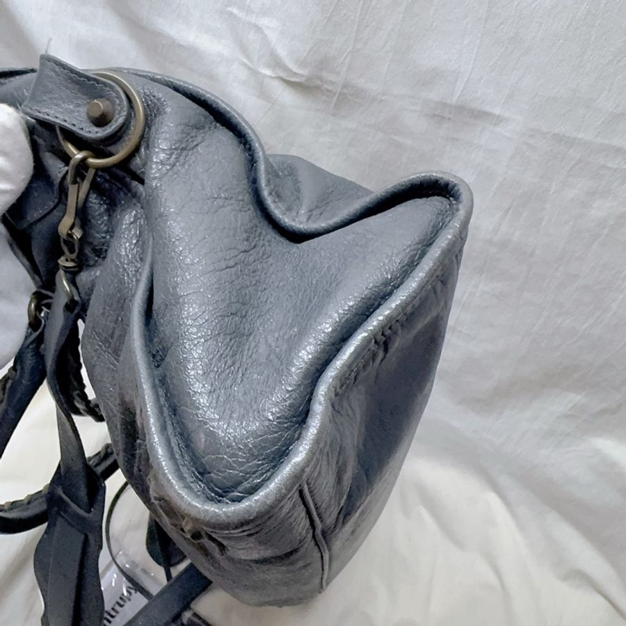 Balenciaga迷霧藍小羊皮機車包 巴黎世家包 巴黎世家機車包-7