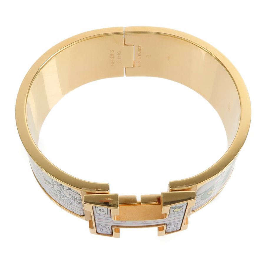HERMES 金屬/琺瑯Clic-Clac H手鐲-3