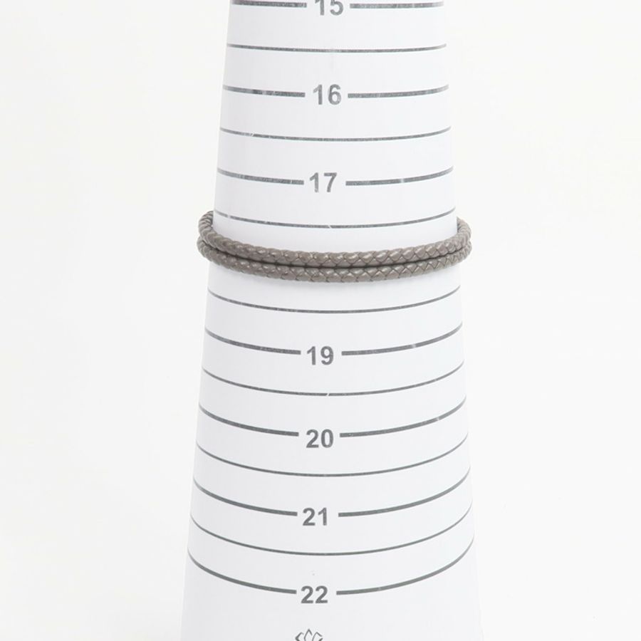HERMES Swift皮革Tournis Tresse Bracelet手帶-9