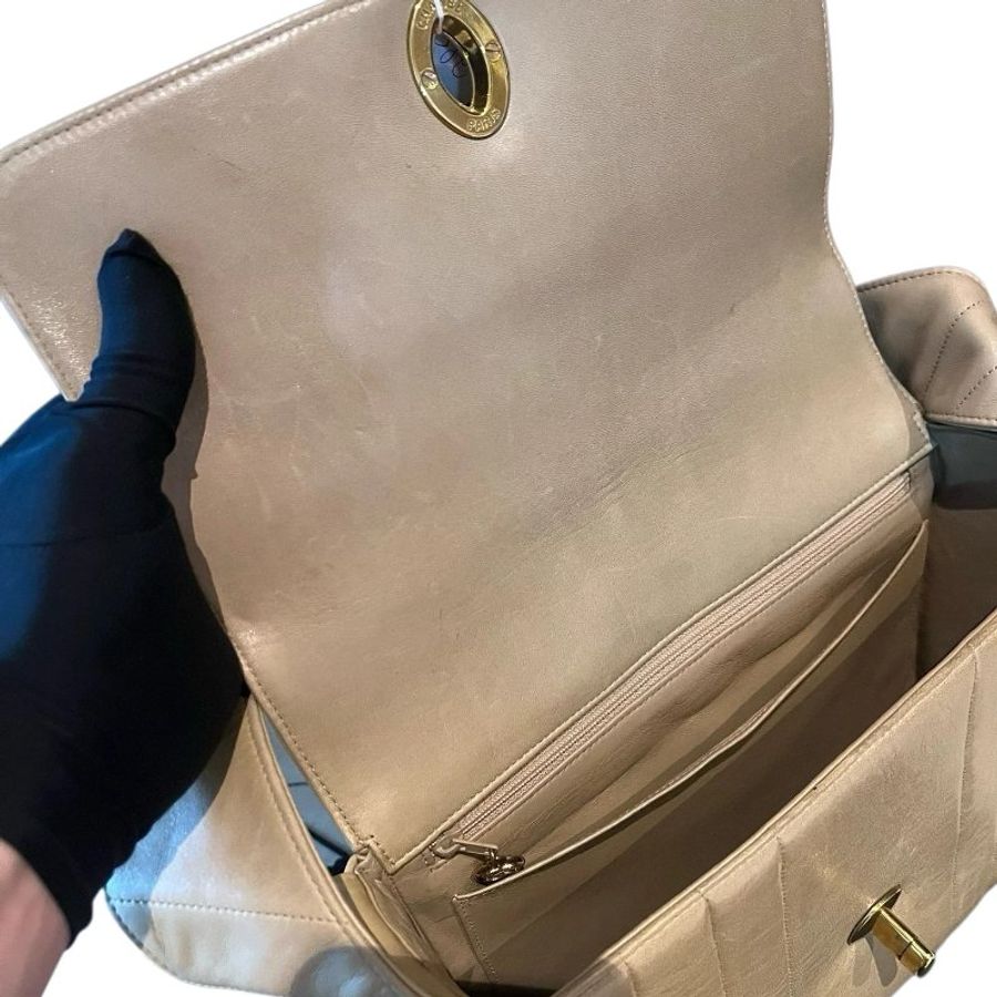 CHANEL貝嫂雙C扣方胖子肩背包-19