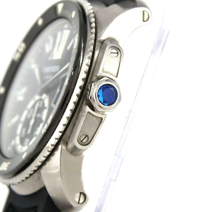 卡地亞 Calibre de Diver W7100056 不鏽鋼自動腕錶-2