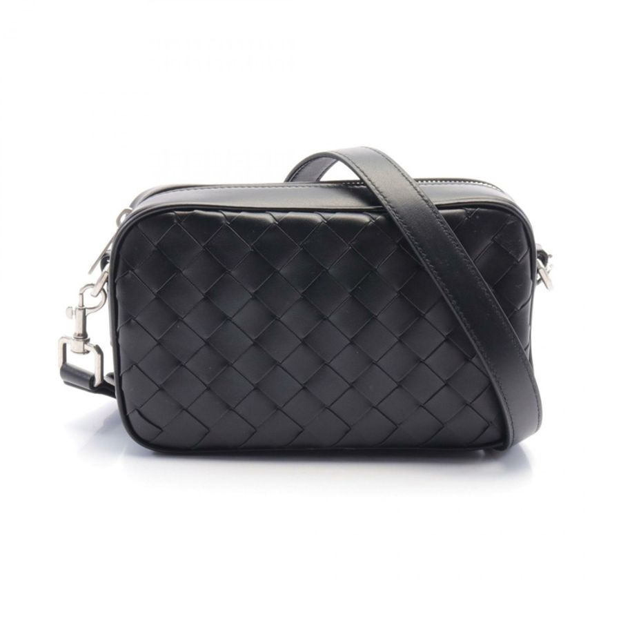 BOTTEGA VENETA Intrecciato 單肩斜背包 765911V2HL18803 皮革 BK-0