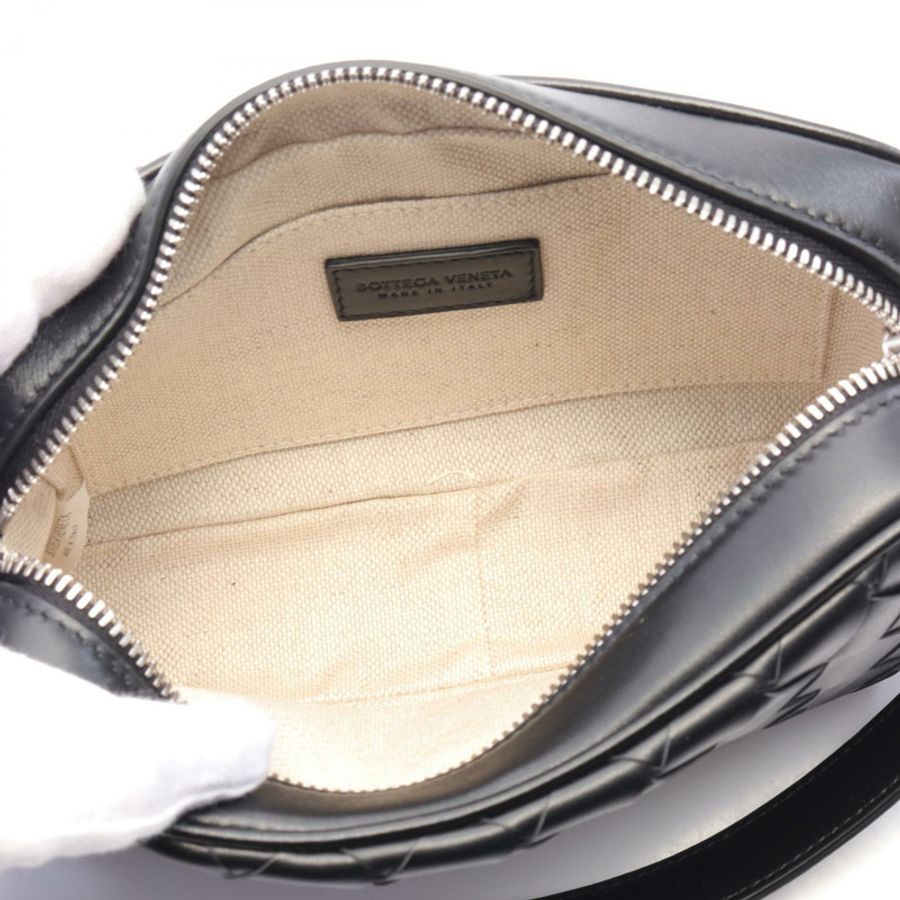 BOTTEGA VENETA Intrecciato 單肩斜背包 765911V2HL18803 皮革 BK-2