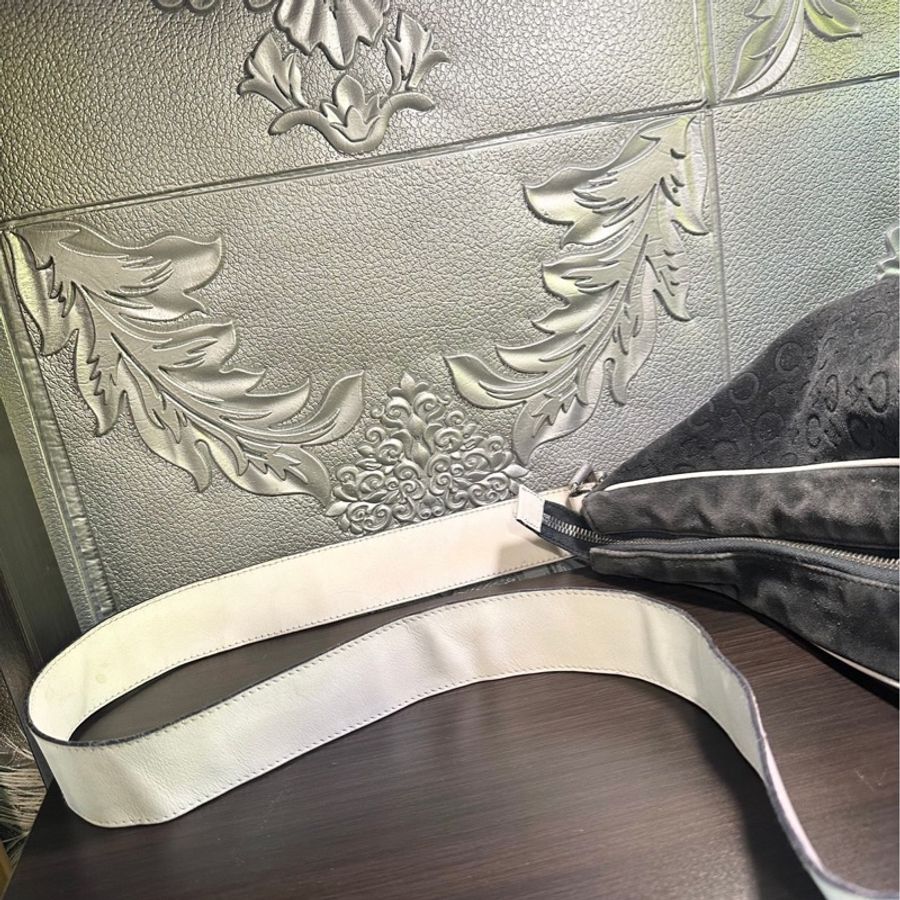 思琳Celine 中古 Vintage 男女合用 古董單肩包 復古 絕版 經典 C Macadam 老花暗紋 郵差包 斜背包 messenger bag crossbody bag-10