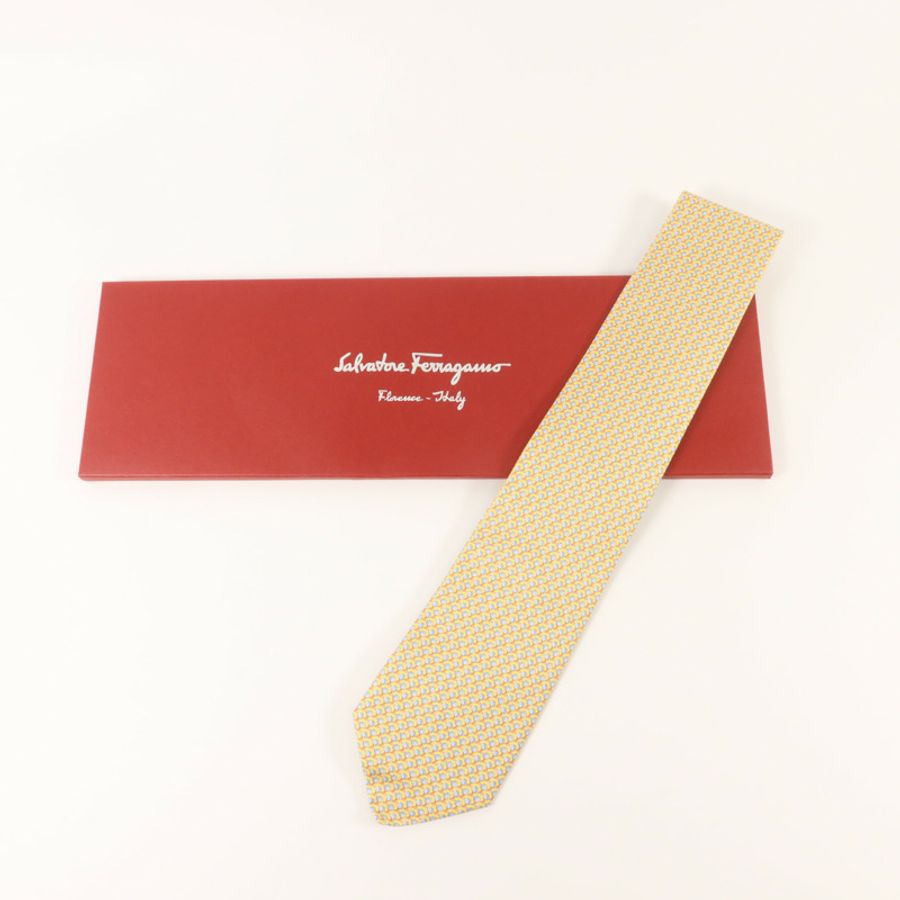 Salvatore Ferragamo 絲質Necktie領帶-9