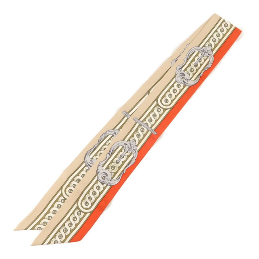 HERMES 絲質Twilly絲巾-1