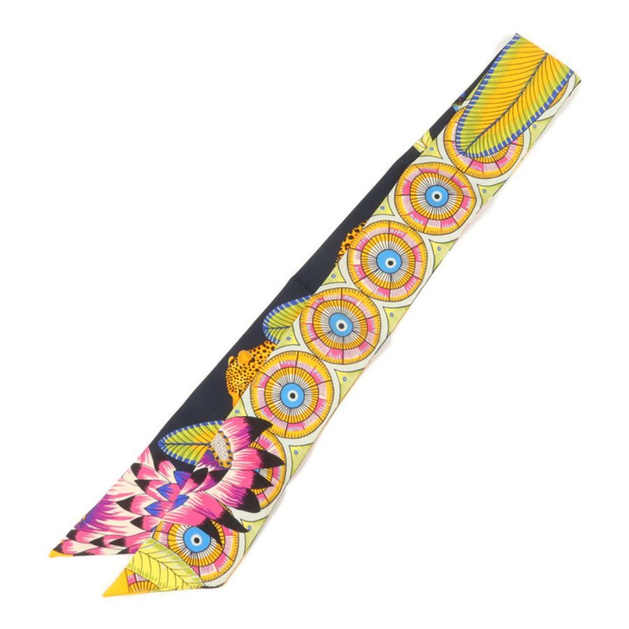 HERMES 絲質Twilly絲巾-1