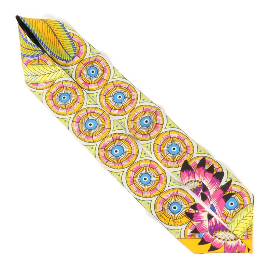 HERMES 絲質Twilly絲巾-3