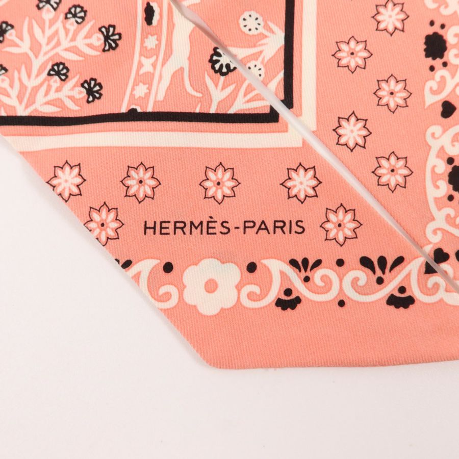 HERMES 絲質Twilly絲巾-4