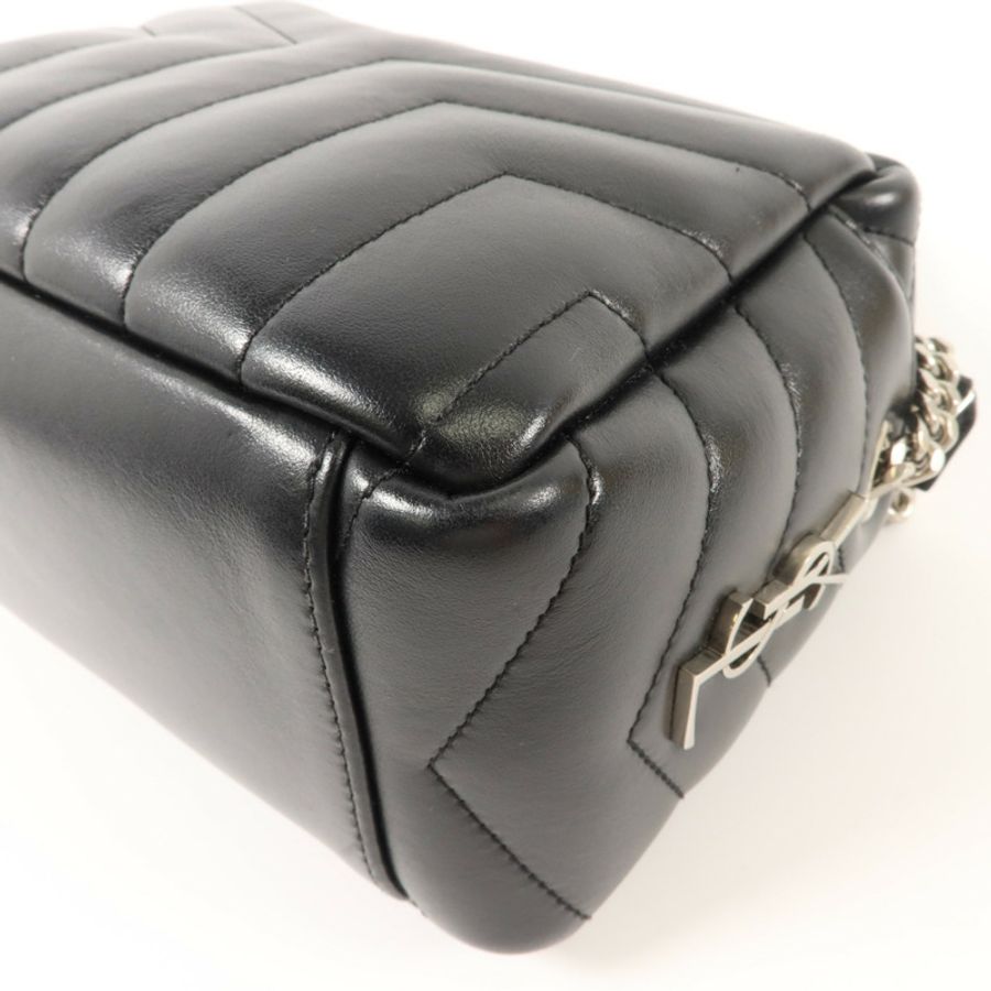 SAINT LAURENT 牛皮皮革LouLou Shoulder Bag鏈帶肩背袋-13
