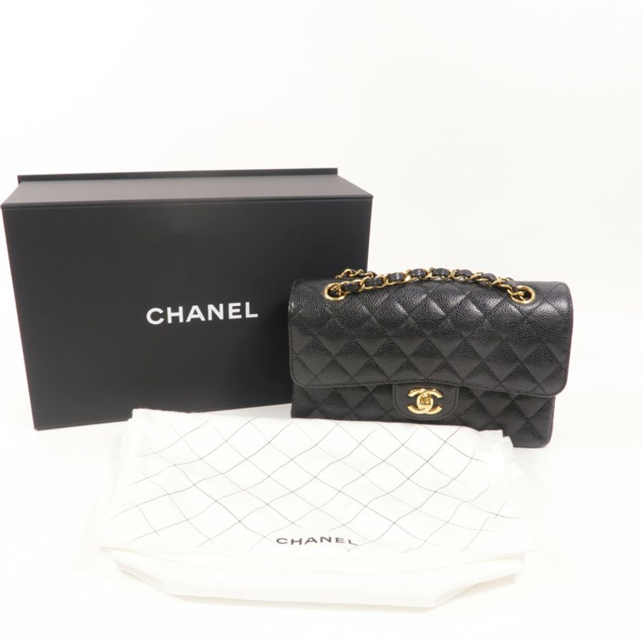 CHANEL 牛皮皮革Classic 23鏈帶手挽肩背兩用袋-10