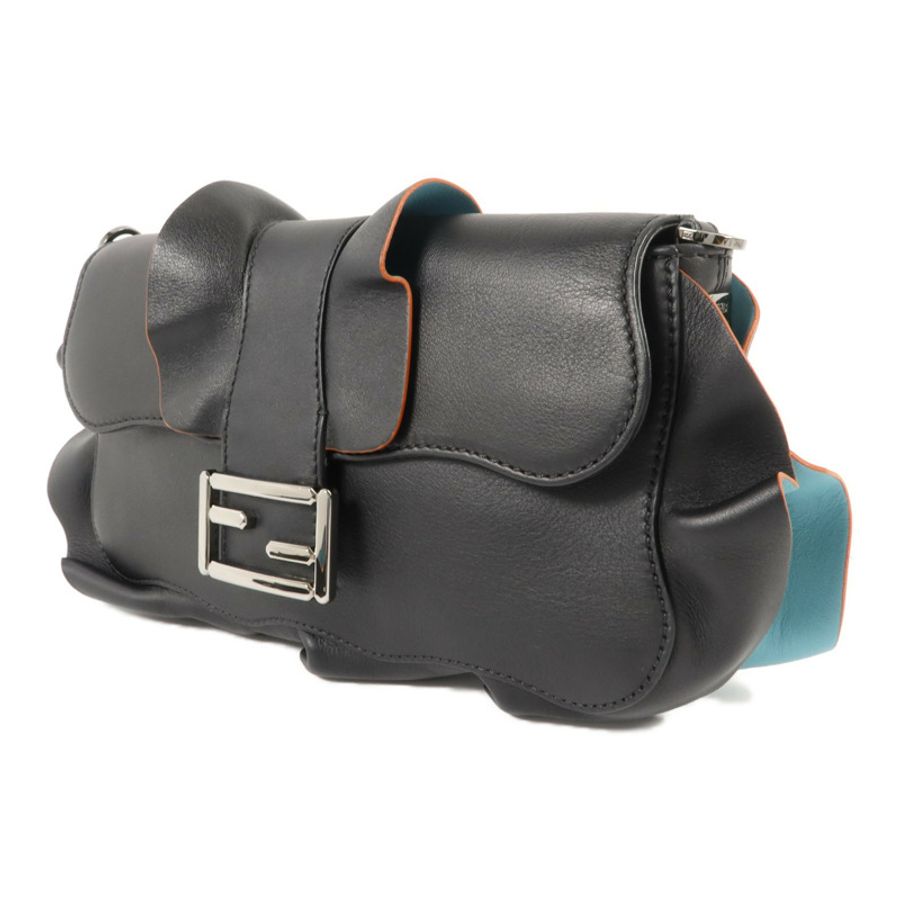 FENDI 牛皮皮革Wave Baguette肩背袋-2