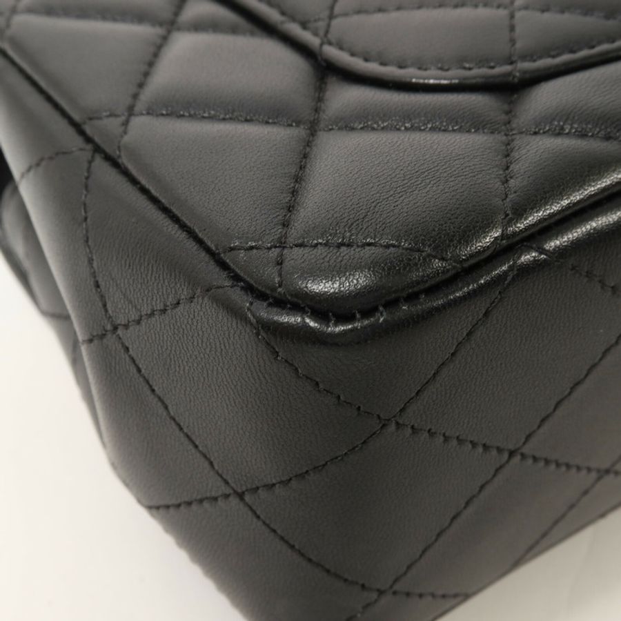 CHANEL 羊皮皮革Classic 20 Mini鏈帶肩背袋-13