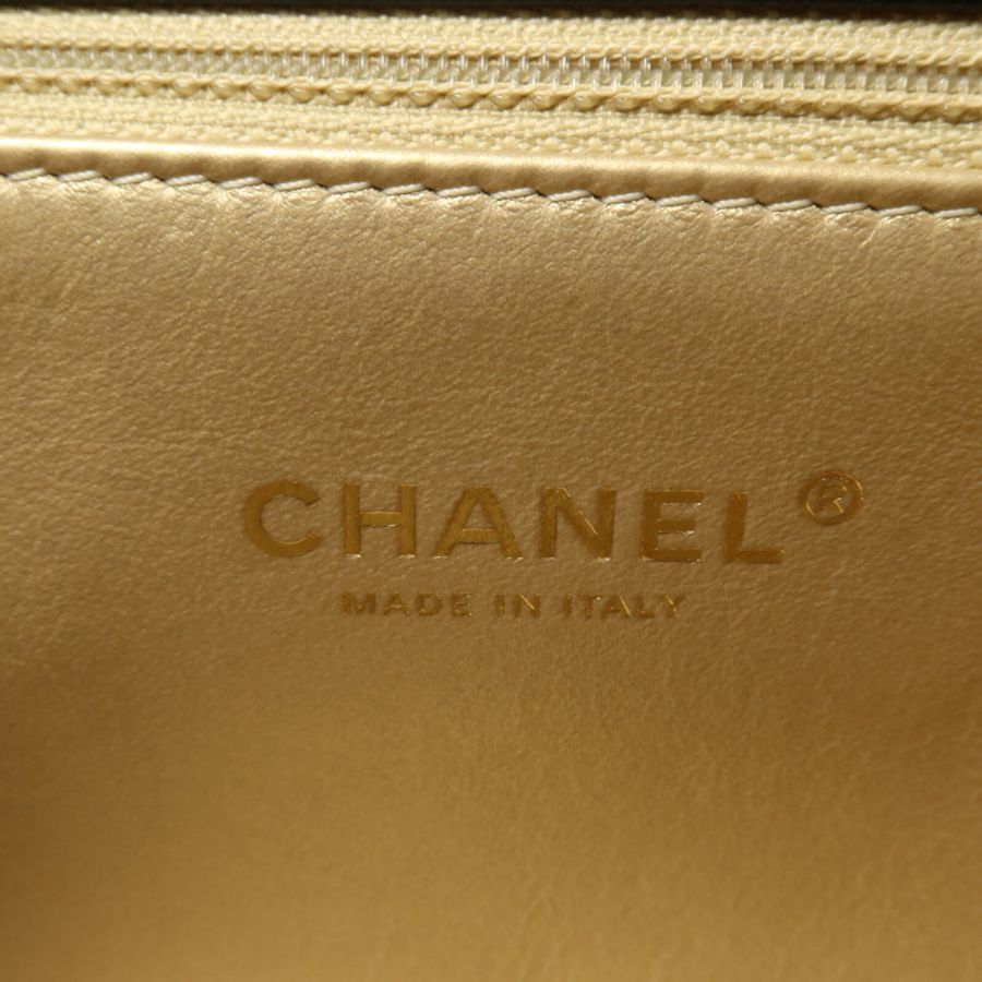 CHANEL 羊皮皮革Top Handle Flap鏈帶手挽肩背兩用袋-5
