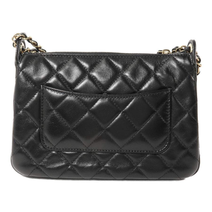CHANEL 羊皮皮革25C Clutch With Chain鏈帶肩背袋-1