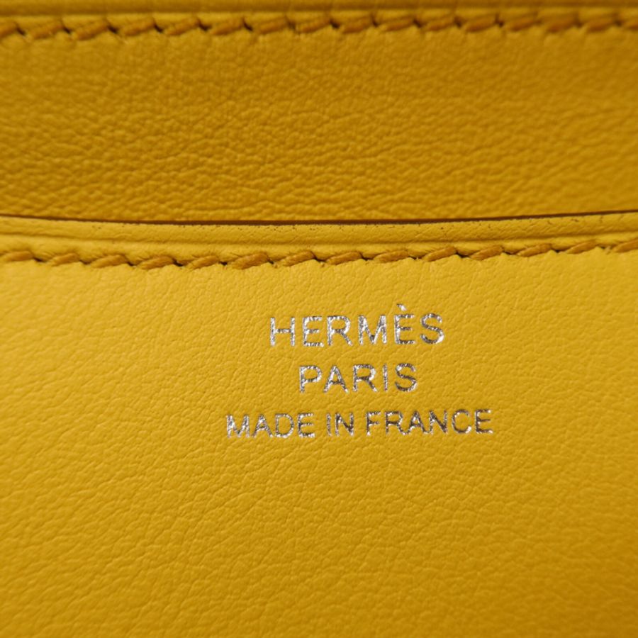 HERMES Swift皮革Constance Mini肩背袋Sun-5