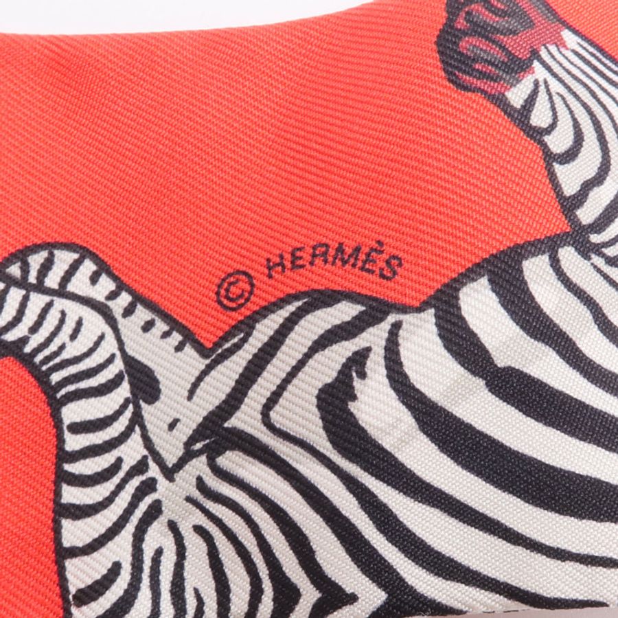 HERMES 絲質Twilly絲巾-5