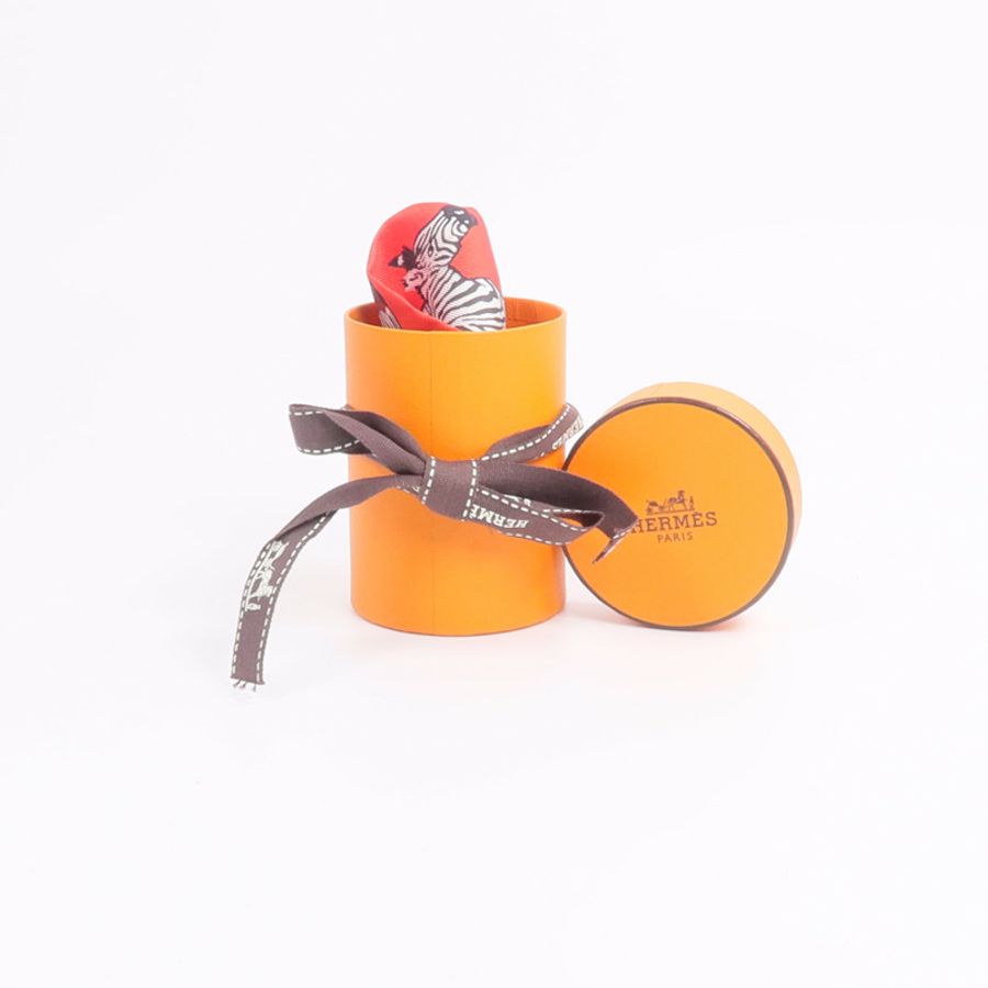 HERMES 絲質Twilly絲巾-7
