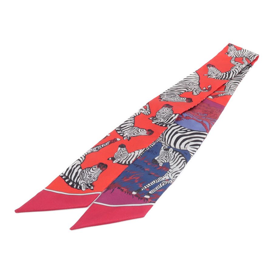 HERMES 絲質Twilly絲巾-1