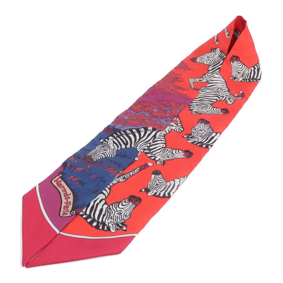 HERMES 絲質Twilly絲巾-2