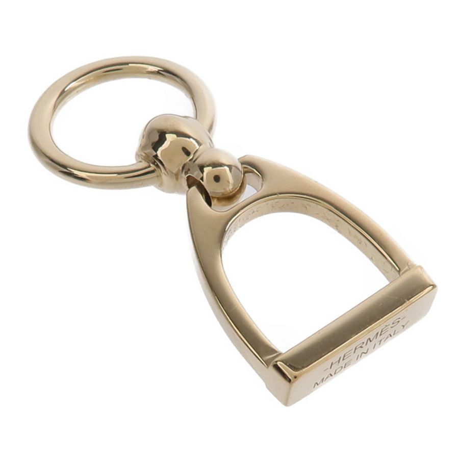 HERMES 黃銅Charms Etrier Twilly Ring絲巾扣-2