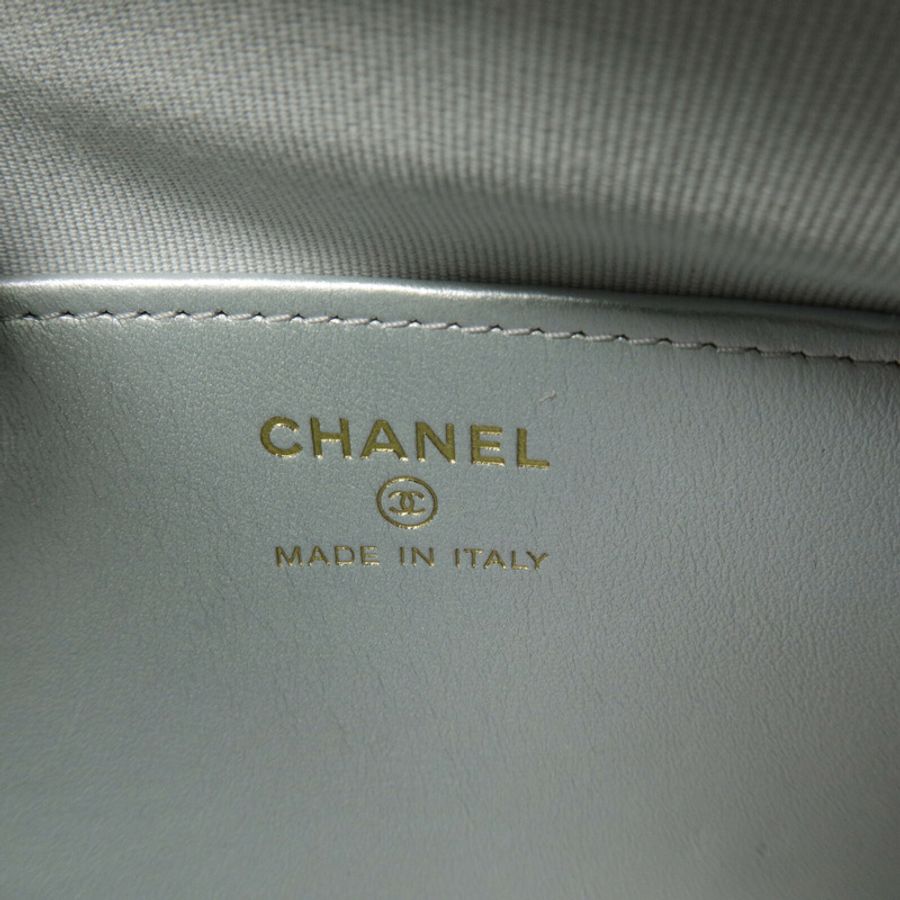 CHANEL 羊皮皮革Chain Shoulder鏈帶肩背袋-5
