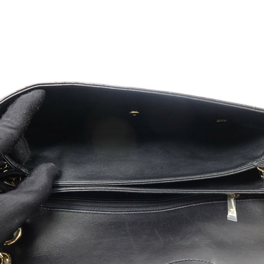 CHANEL 羊皮皮革Chain Shoulder鏈帶肩背袋-6