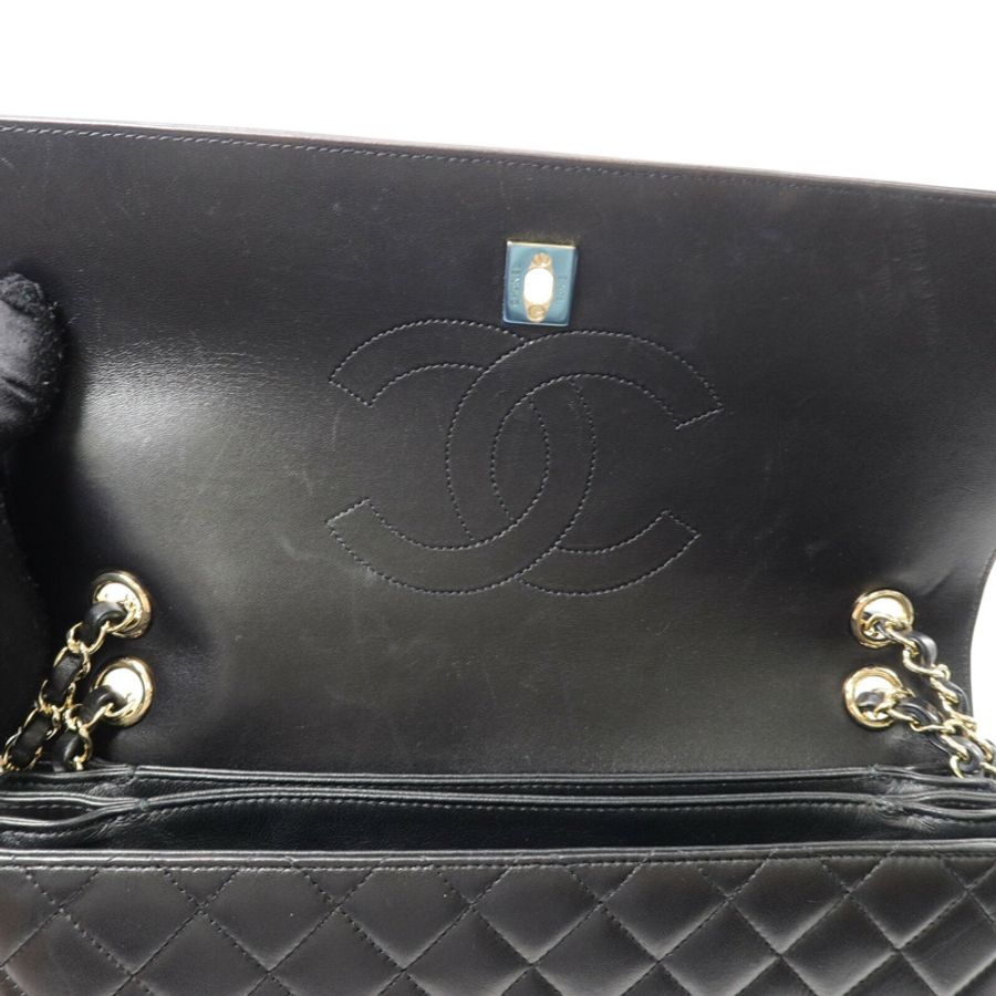 CHANEL 羊皮皮革Chain Shoulder鏈帶肩背袋-7