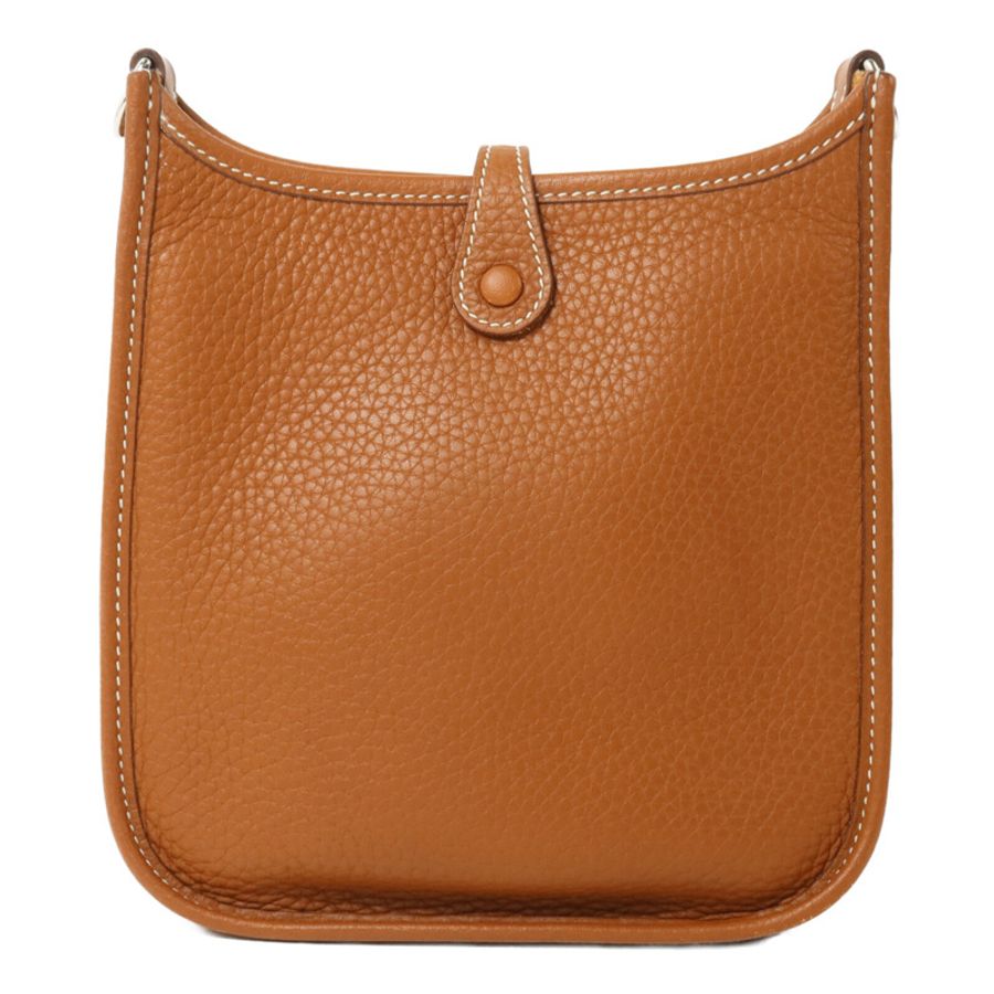 HERMES Clemence皮革Evelyne TPM肩背袋Gold-1