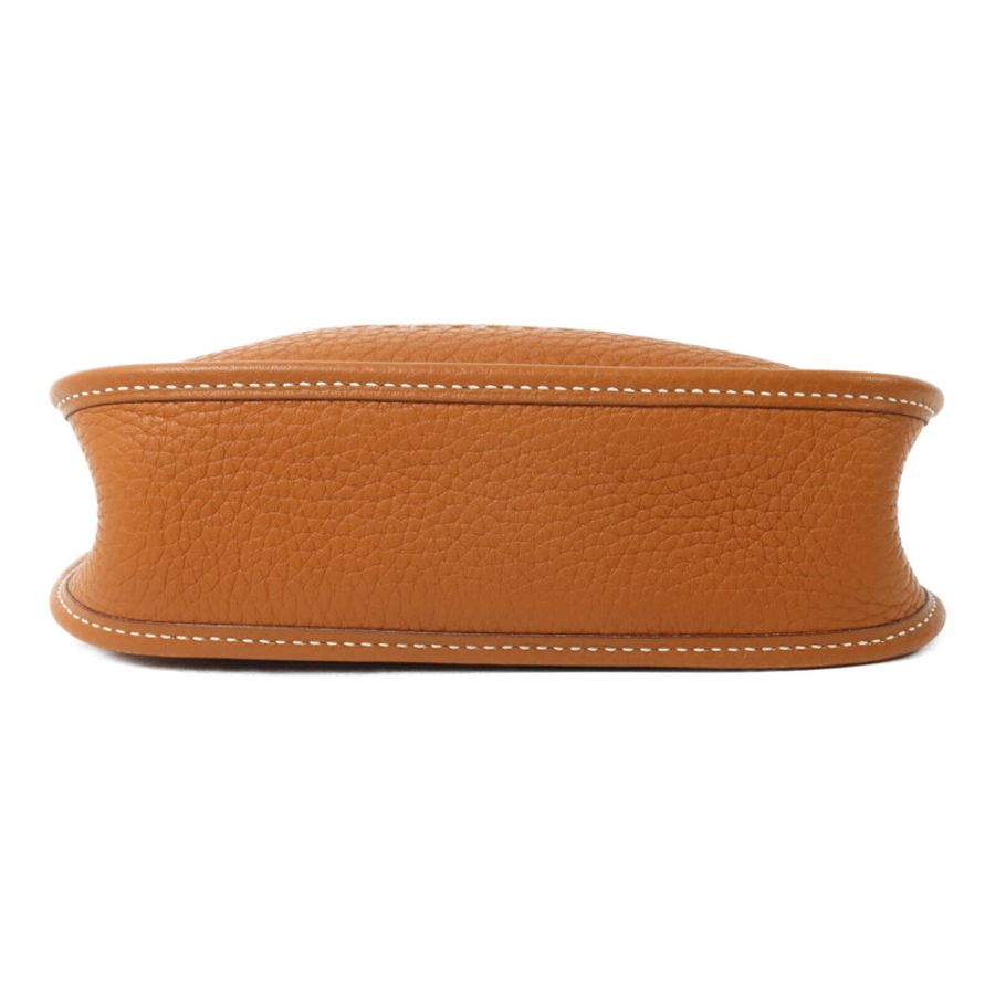 HERMES Clemence皮革Evelyne TPM肩背袋Gold-3