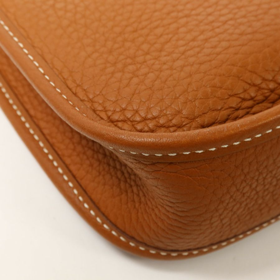 HERMES Clemence皮革Evelyne TPM肩背袋Gold-11