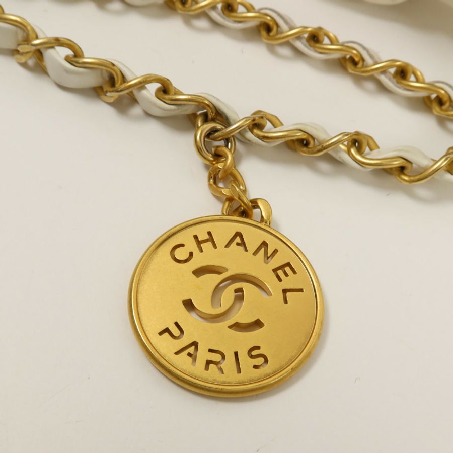 CHANEL 羊皮皮革Chanel 22 Medium鏈帶手挽袋-9