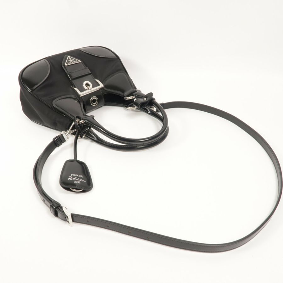 PRADA 尼龍Moon Bag Re-Edition 2002手挽肩背兩用袋-7