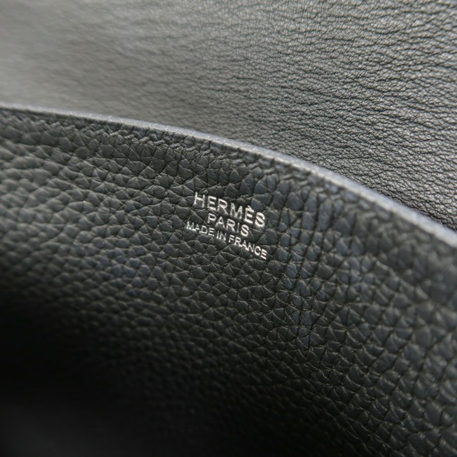 HERMES Halzan 31手挽肩背兩用袋Noir-5