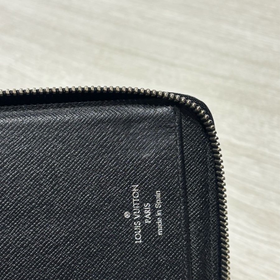 🔥 近新美品 LV 路易威登 Louis Vuitton 黑棋盤格拉鏈 10卡長夾-8