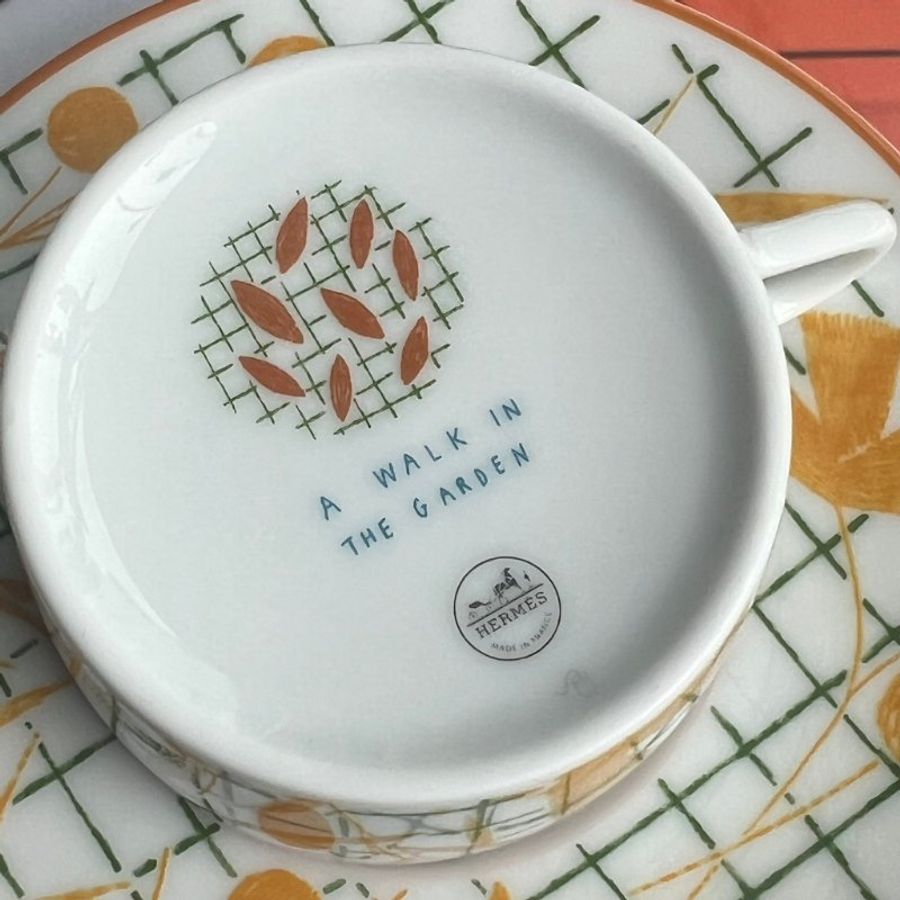 ::Hermès:: 花園漫步A Walk in the Garden 系列茶杯與茶碟組 A Walk in the Garden tea cup and saucer-3