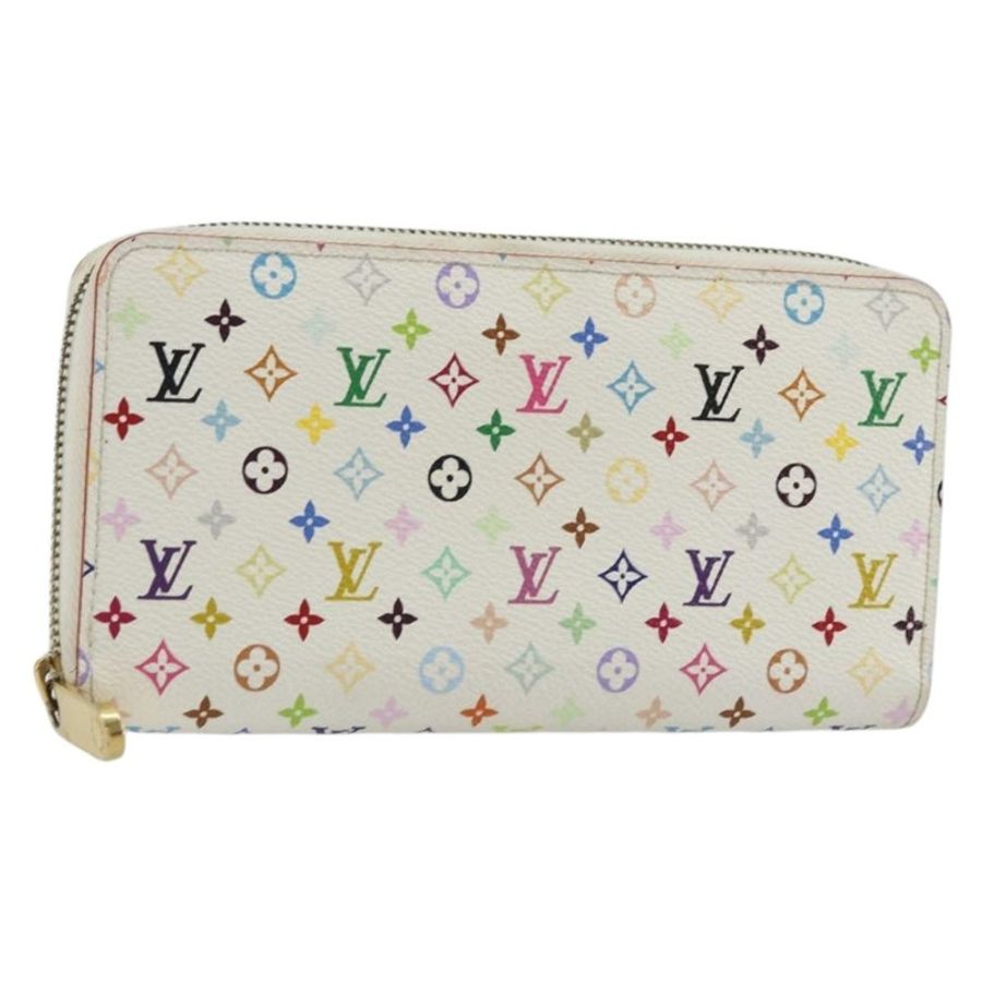 【日本直送】路易威登 Monogram Multicolor Zippy 皮夾 白色 M60241 LV 正品 178601A-0