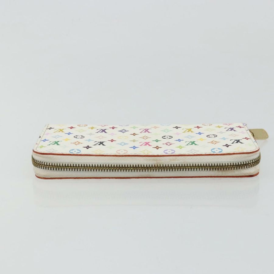 【日本直送】路易威登 Monogram Multicolor Zippy 皮夾 白色 M60241 LV 正品 178601A-4
