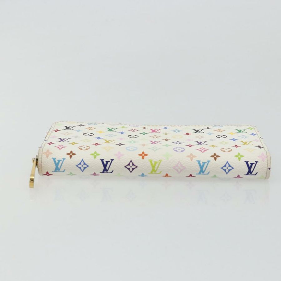 【日本直送】路易威登 Monogram Multicolor Zippy 皮夾 白色 M60241 LV 正品 178601A-5