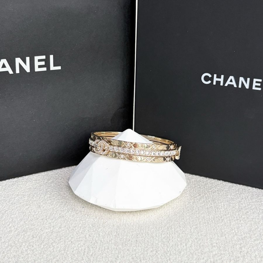 🌷超美精品!Chanel 香奈兒 25P 三合一疊戴手鐲-1