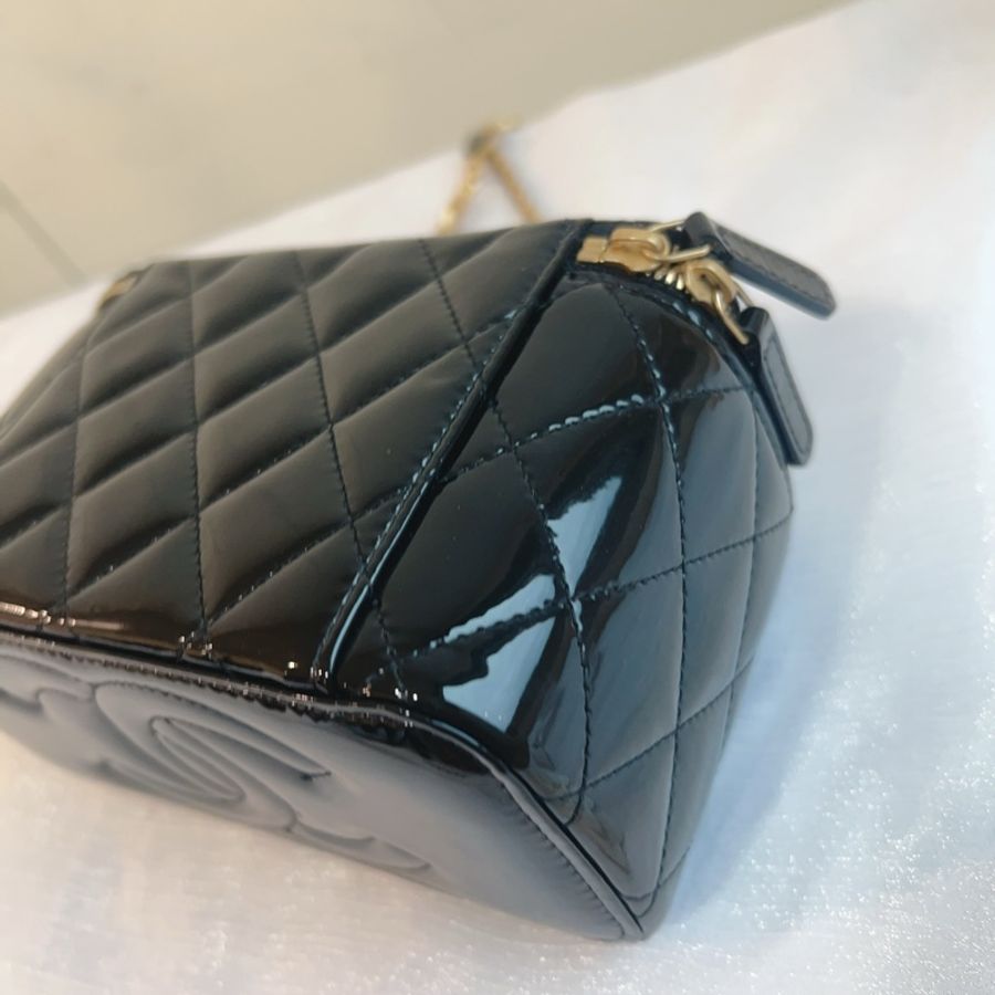 Chanel coco愛心鏈款化妝盒💋🖤盒子包-13