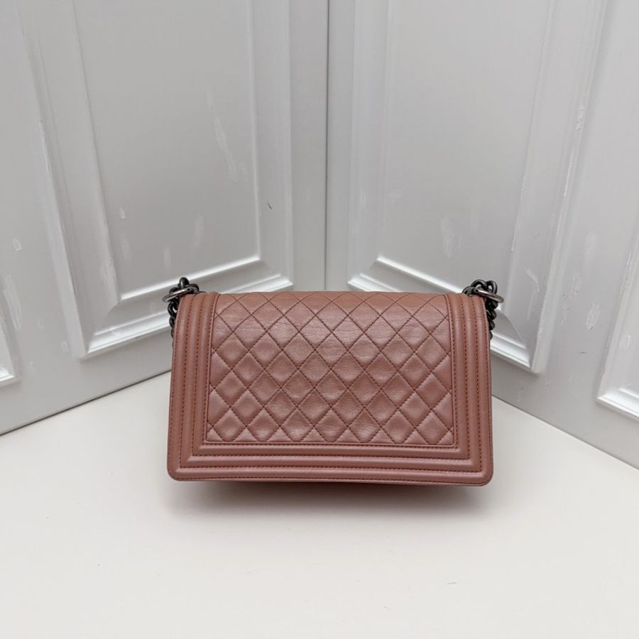 Chanel Leboy橡皮粉鏈條包中號25cm-1