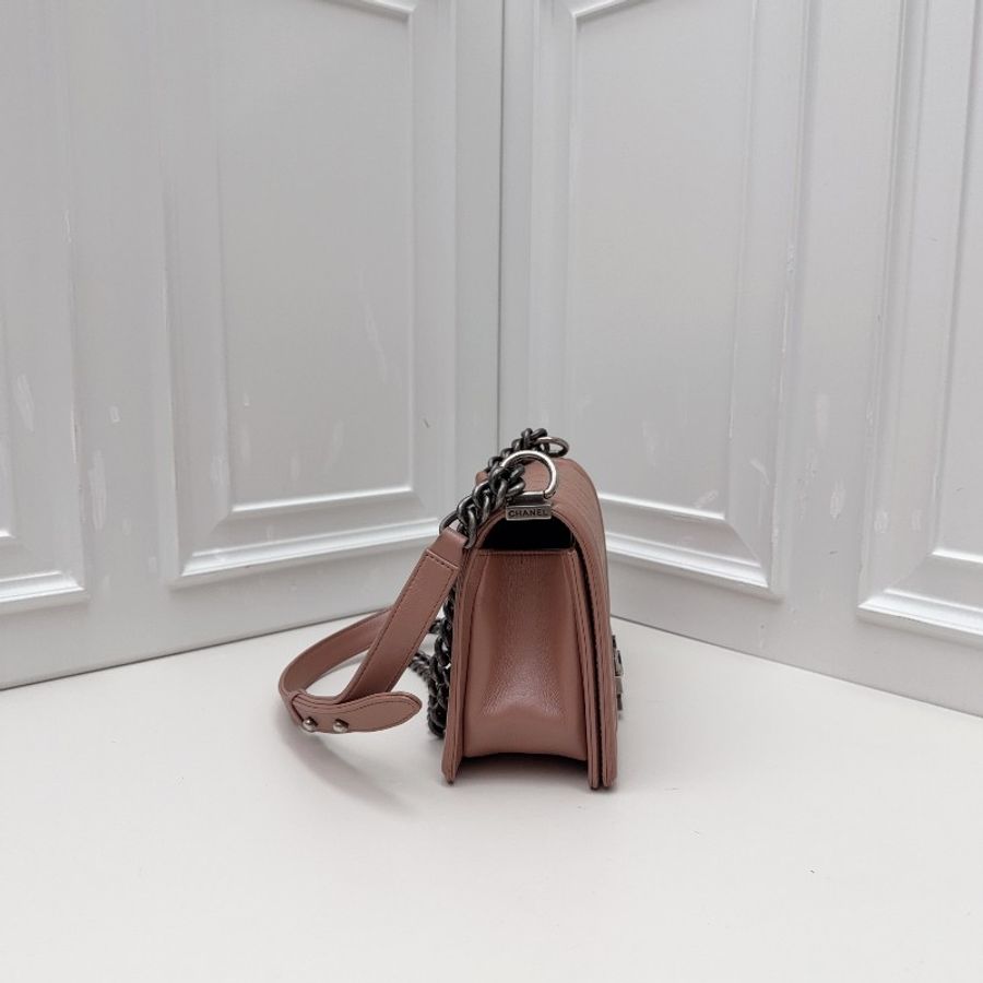 Chanel Leboy橡皮粉鏈條包中號25cm-3