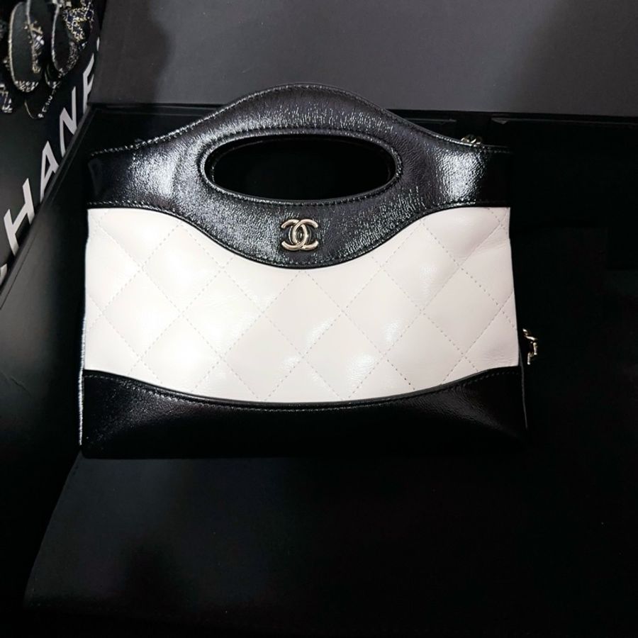 Chanel 香奈兒 黑白31bag nano 手提包斜挎包 新芯片-0