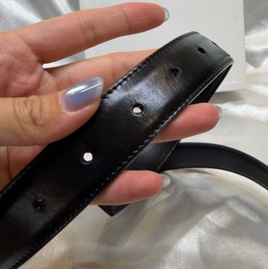 CELINE 經典凱旋門皮帶Medium Elegant Smooth Calfskin Black-9