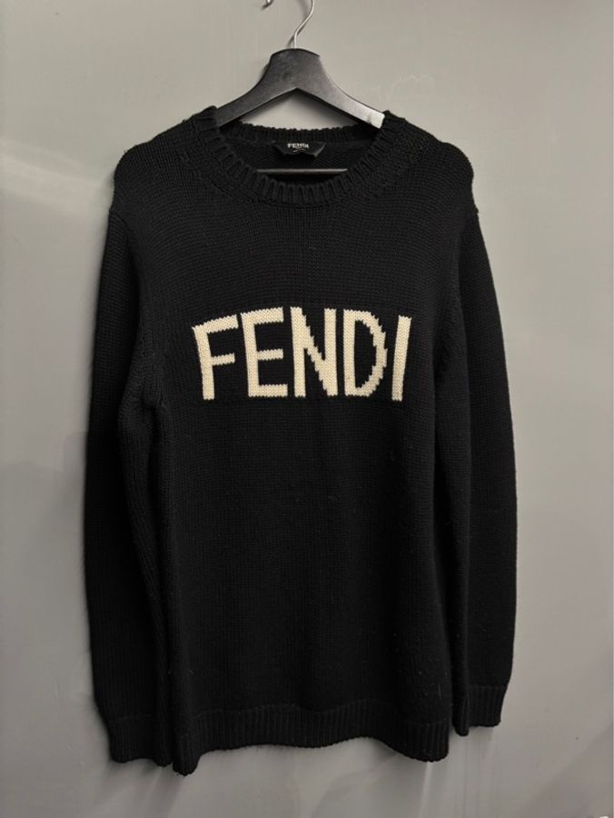 超便宜🌟Fendi Logo針織羊毛毛衣|Classic Trend CT精品|台北東區實體-0