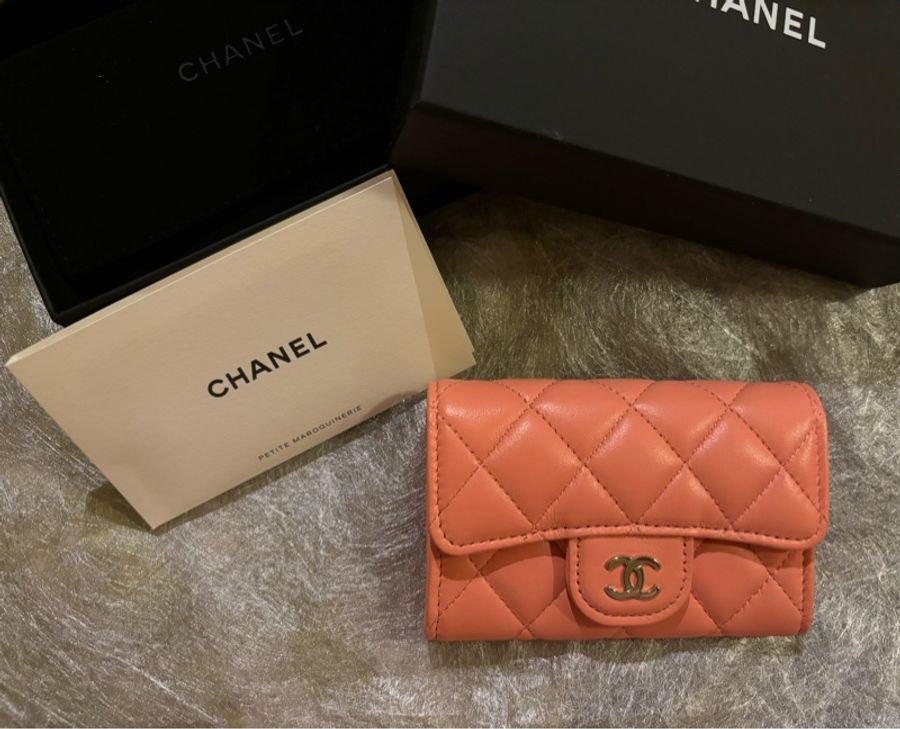 CHANEL 香奈兒粉色零$包,超美滴~-0