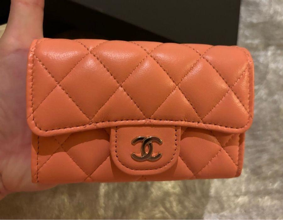 CHANEL 香奈兒粉色零$包,超美滴~-6