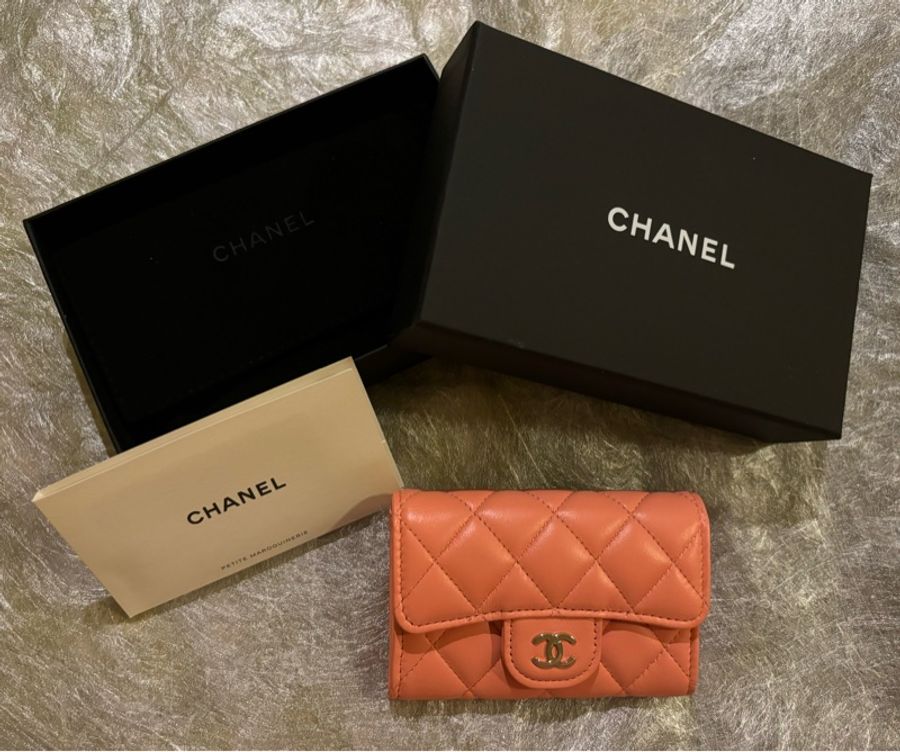 CHANEL 香奈兒粉色零$包,超美滴~-13
